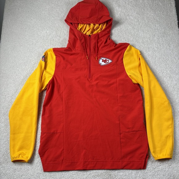 Nike Kansas City‎ Chiefs Windbreaker Jacket Men's Small NFL Long Sleeve New KC